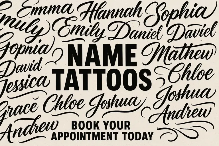 Tatouage prénom et calligraphie à Toulon