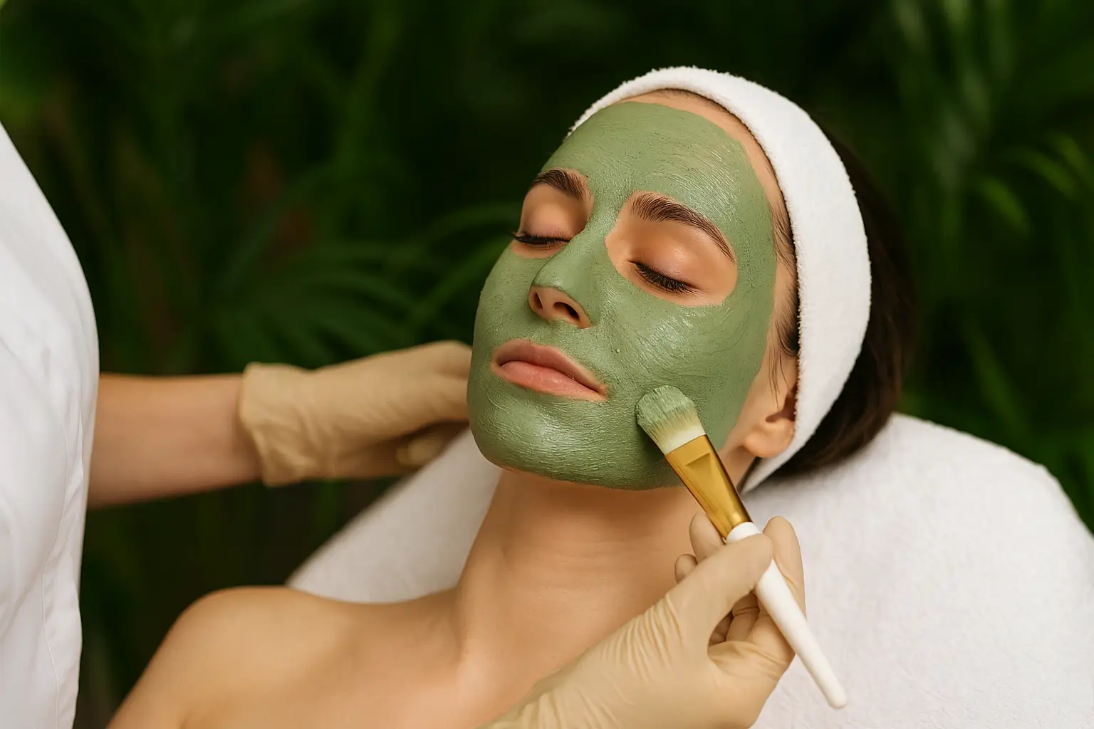 Soin visage avec peeling naturel marin chez Kanea Tattoo & Beauty à Toulon