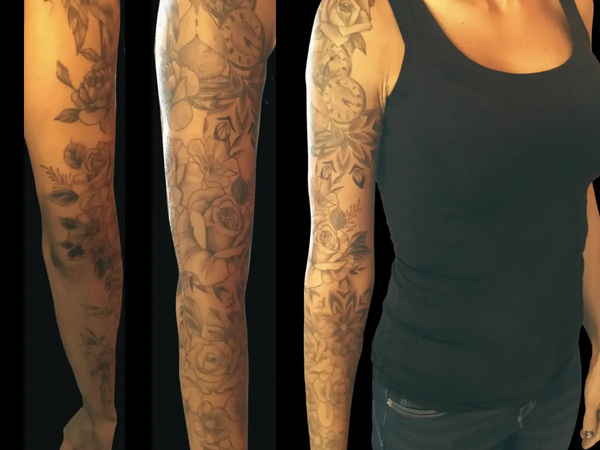 Tatouage bras entier à Toulon : du concept à la réalisation