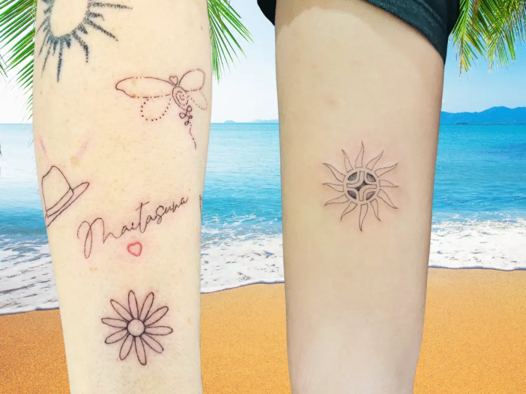 Tatouages minimalistes à Toulon avec motifs fins et discrets