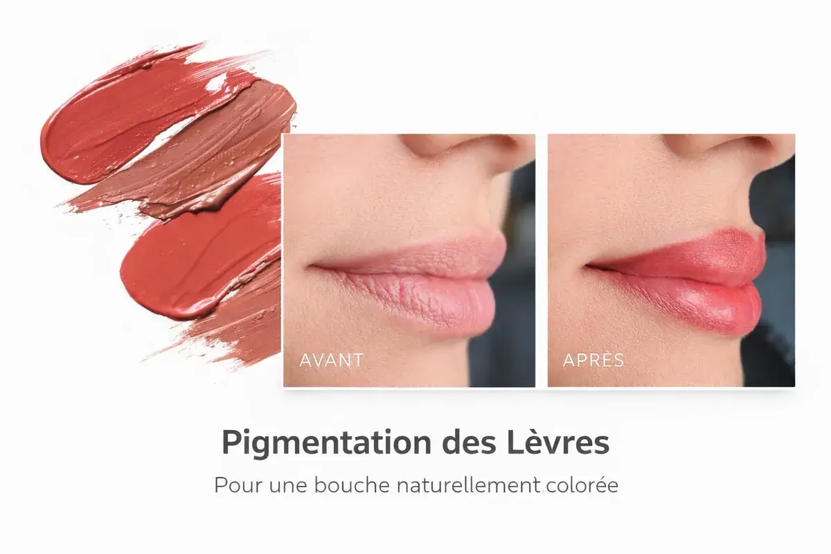 Palette de couleurs candy lips pour maquillage permanent des levres au salon Kanea Toulon