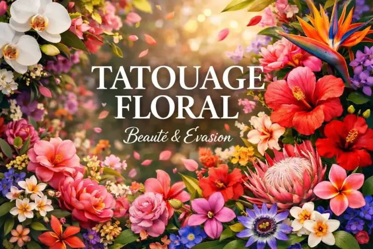 Tatouage floral à Toulon : roses, pivoines, lotus
