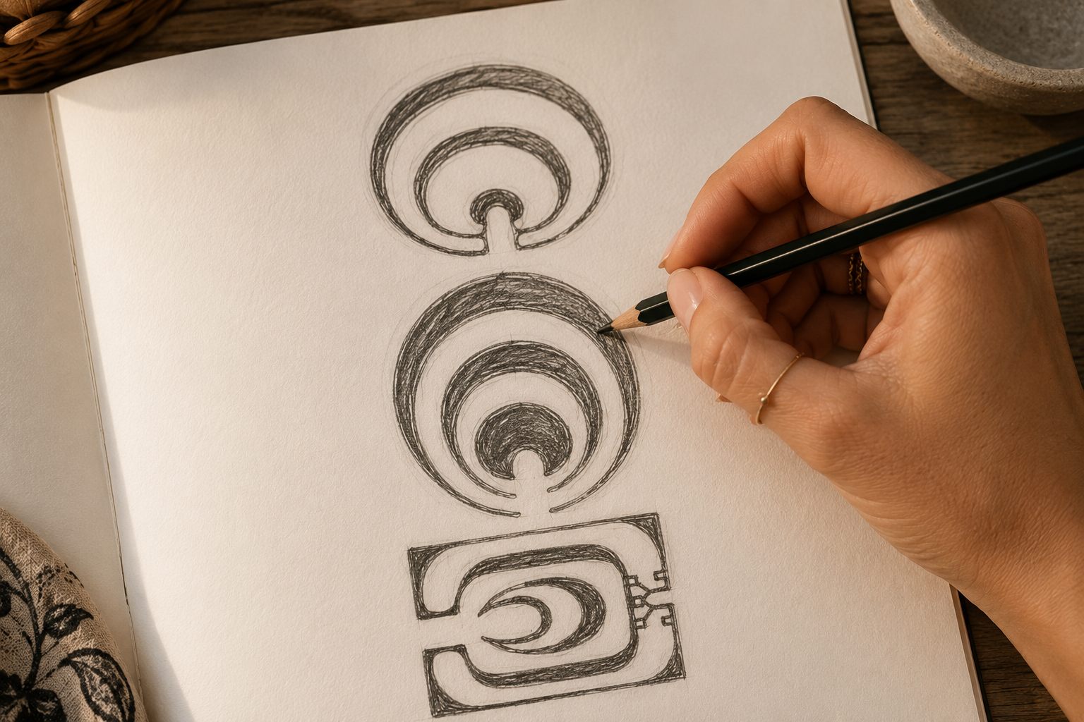 Symbole polynésien Ipu, motif de la vie et des origines, tatouage Kanea Toulon